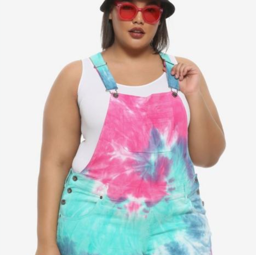 Tie-Dye Overalls Hot Topic